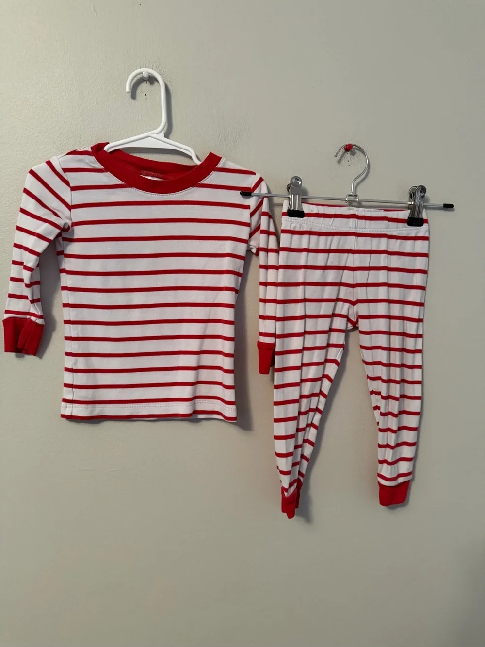 Lake Red & White Striped Pajama Set